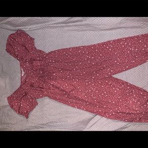 Indulge Pink Floral Jumpsuit